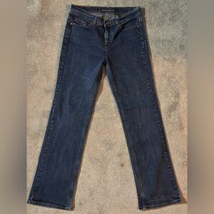 DKNY Deep Indigo Jeans With Rhinestones on Back Pocket Size 8